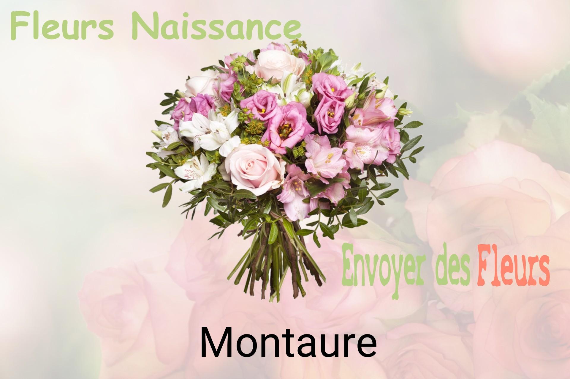 Bouquet de fleurs de naissance livré à Montaure